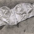 Longwaisted Strapless Bra, charcoal pencil and white conte crayon