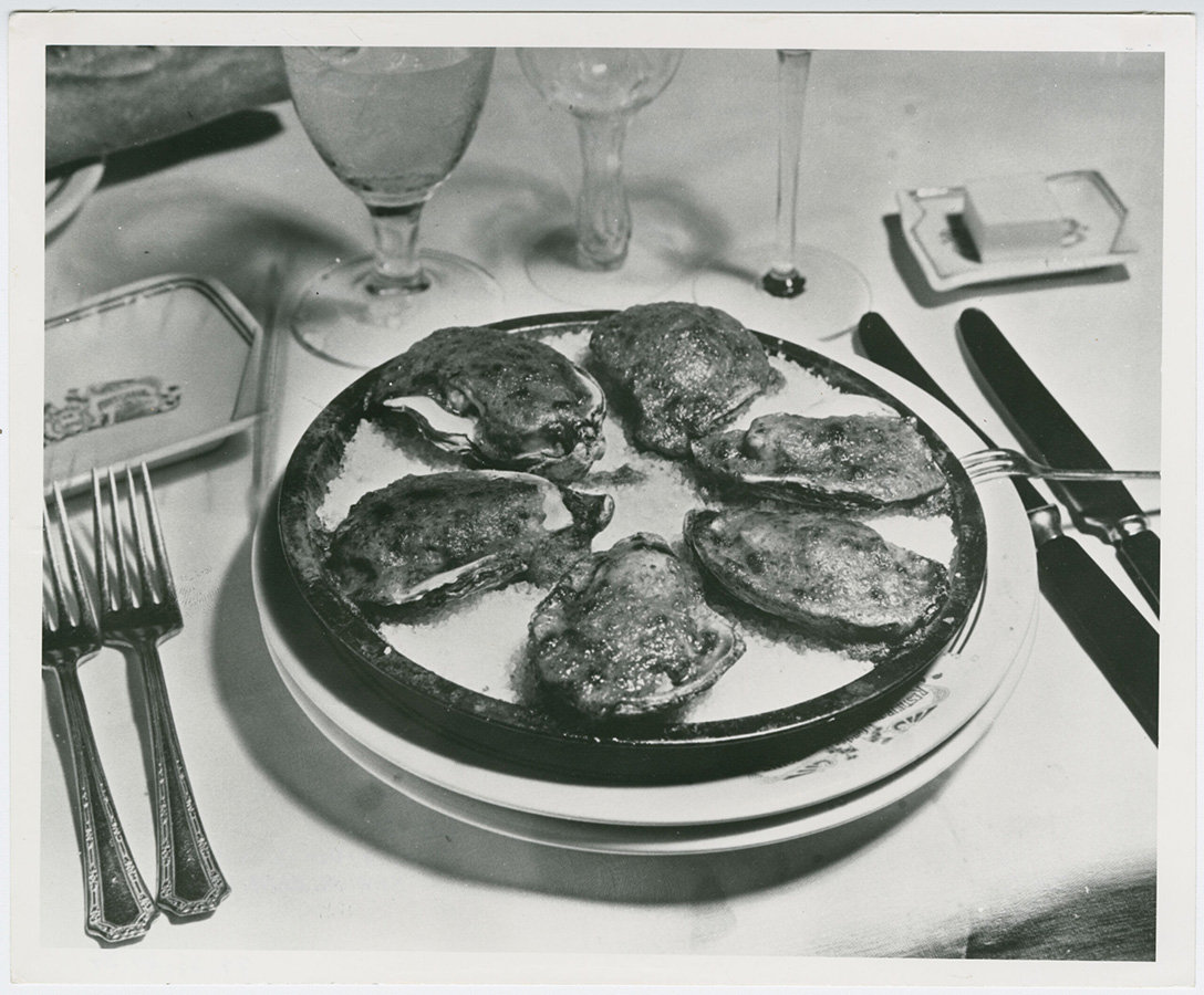 Plate of Oysters Rockefeller at Antoine’s Restaurant