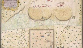 Plan figuré des villages Chikachas Attaquez par les François le vingt six may 1736.